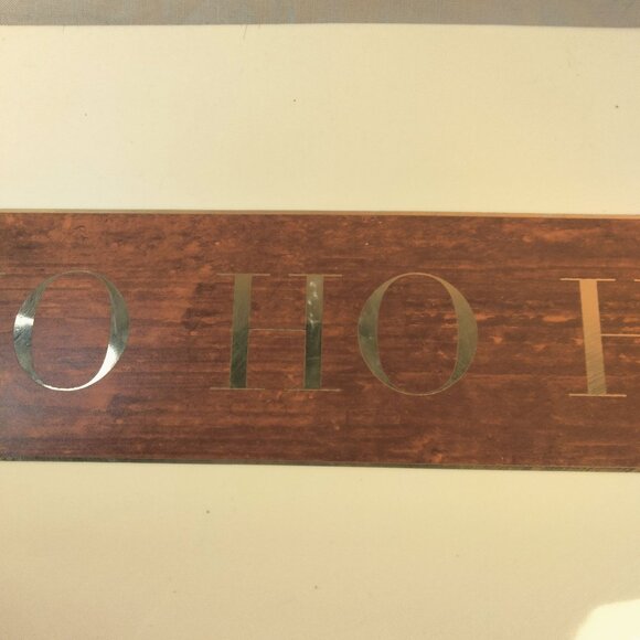 White Ceramic Cheese Tray Platter Christmas Charcuterie Board HO HO HO - Picture 6 of 6